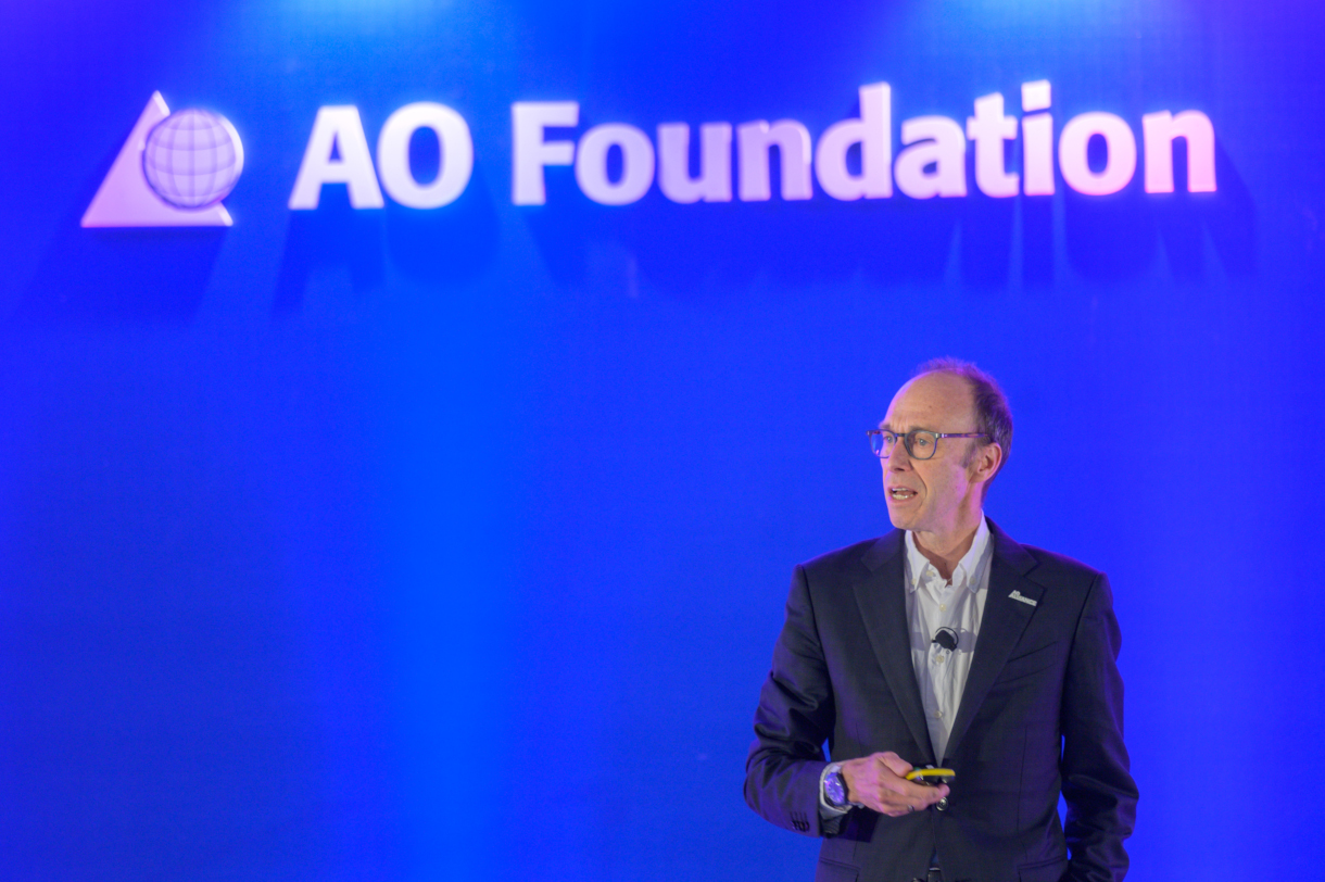 Claude Martin jr, AO Alliance Managing Director. Â© AO Foundation 2019.
